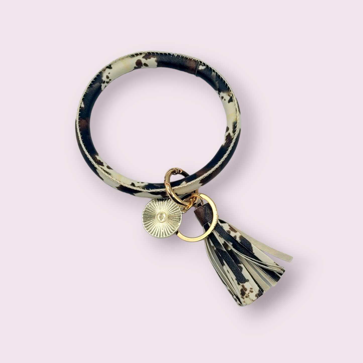 Bangle Bracelet Keyring with Tassel