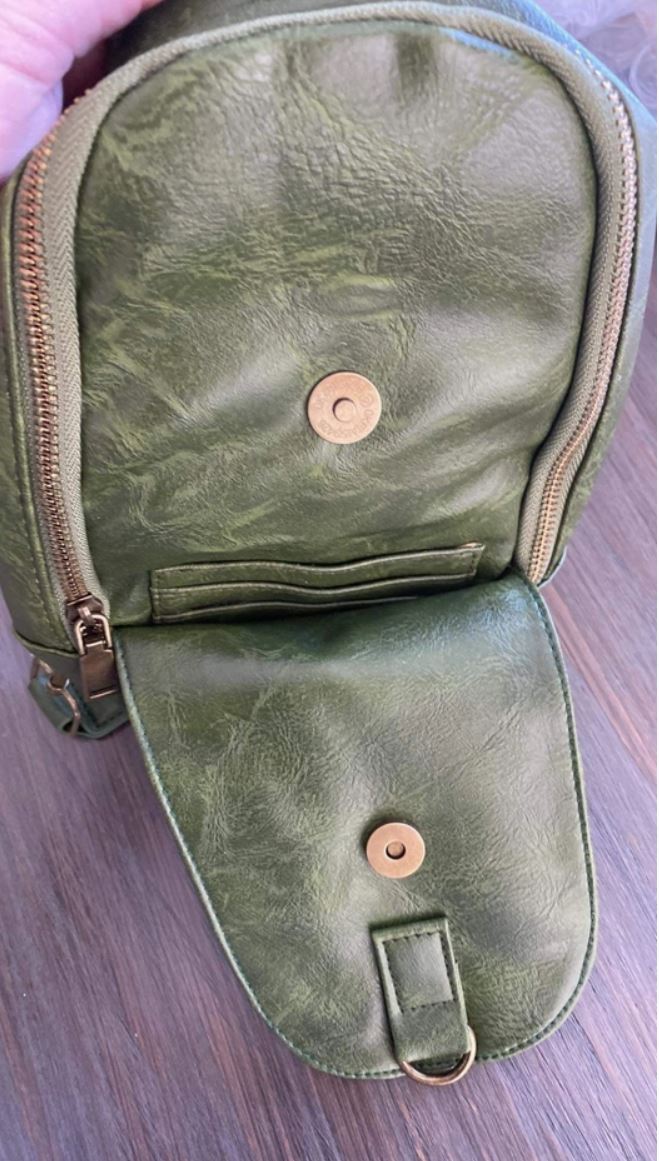 Soft Vegan Leather Crossbody Bag