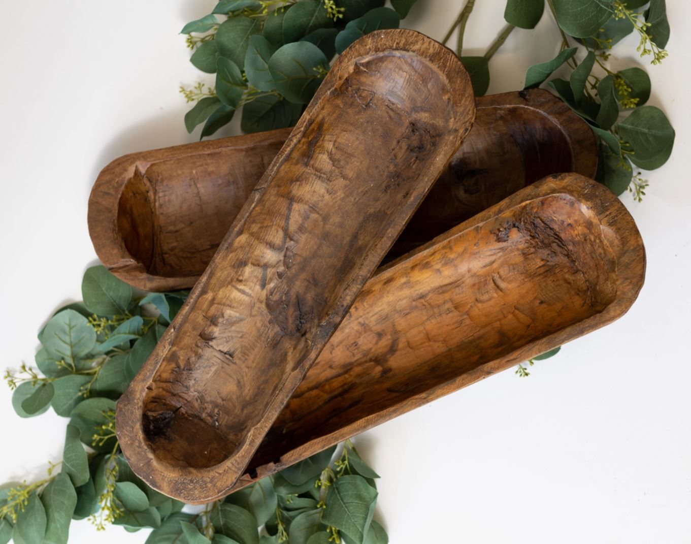 Artisan-Crafted Decorative Wood Bread Bowl: Rustic Elegance in Raw Wood