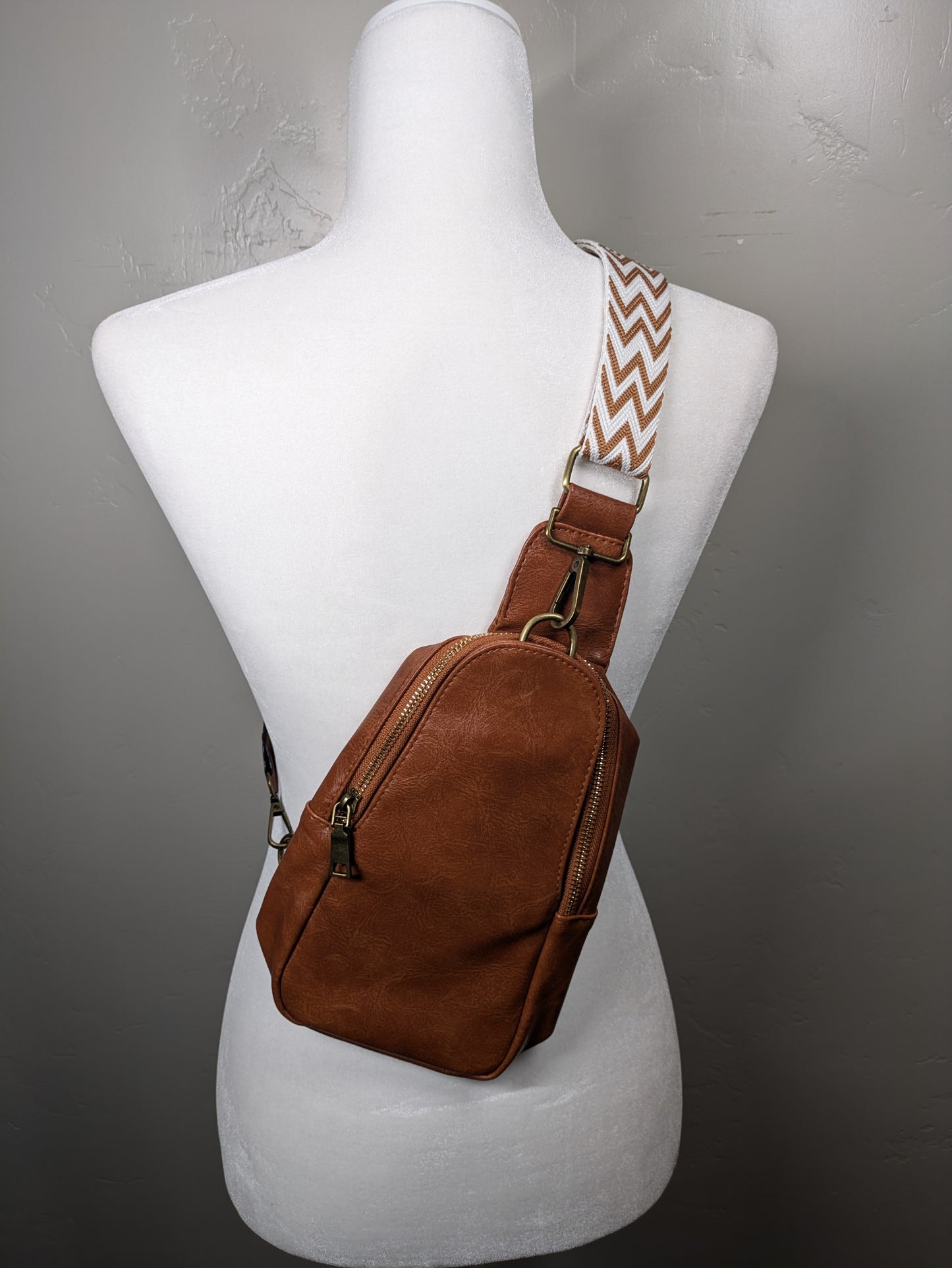 Soft Vegan Leather Crossbody Bag