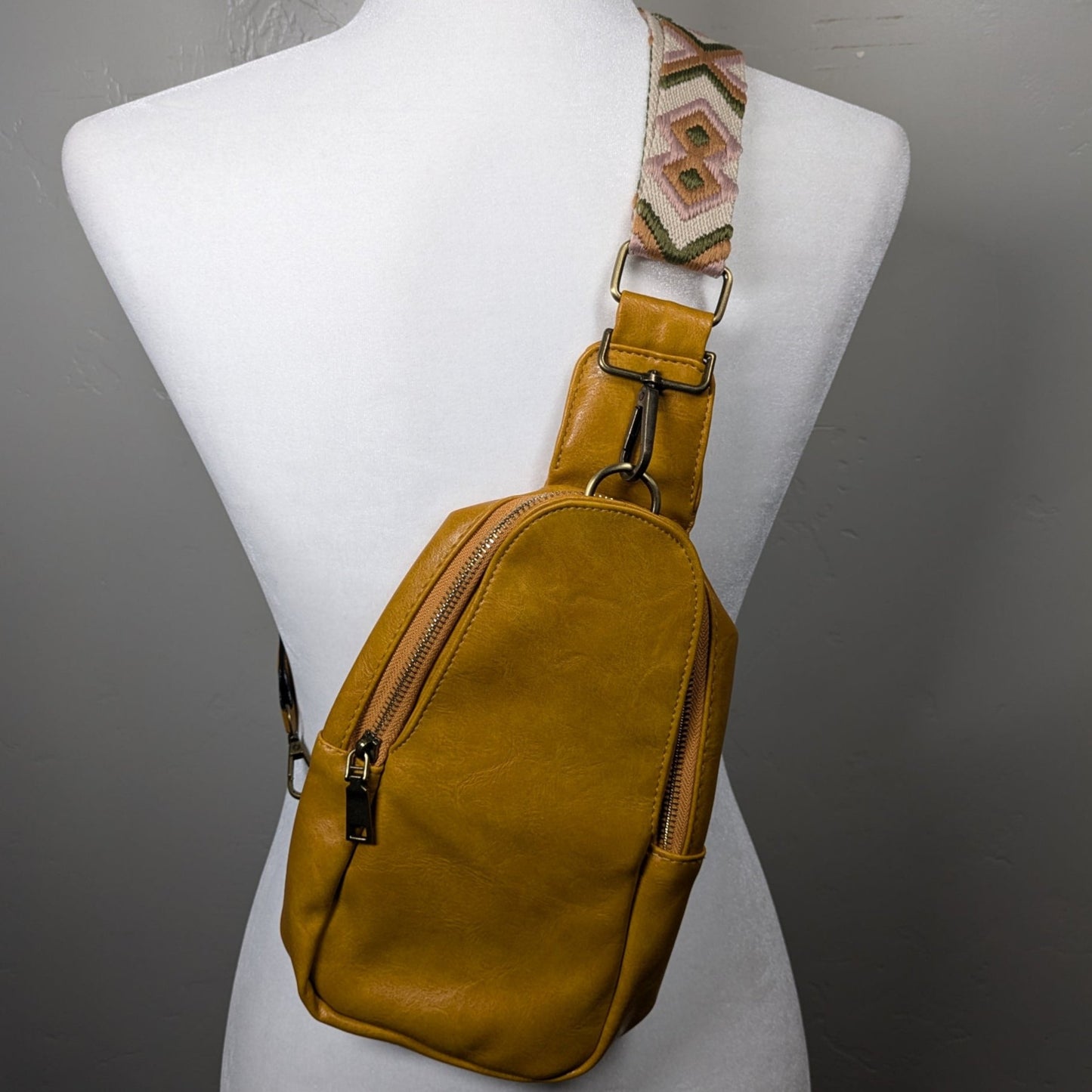 Soft Vegan Leather Crossbody Bag