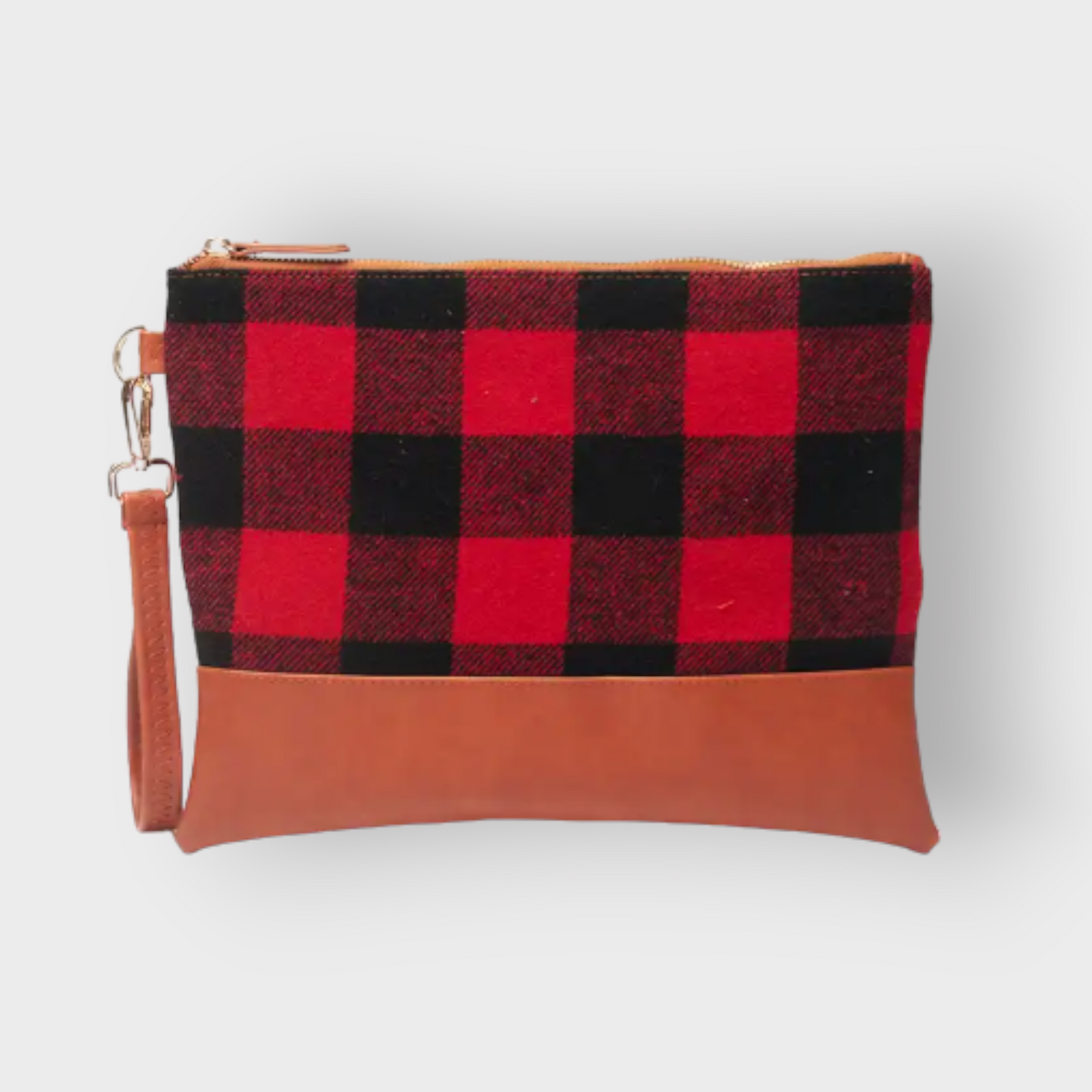 Cabin Chic Plaid Wristlet Wallet Clutch