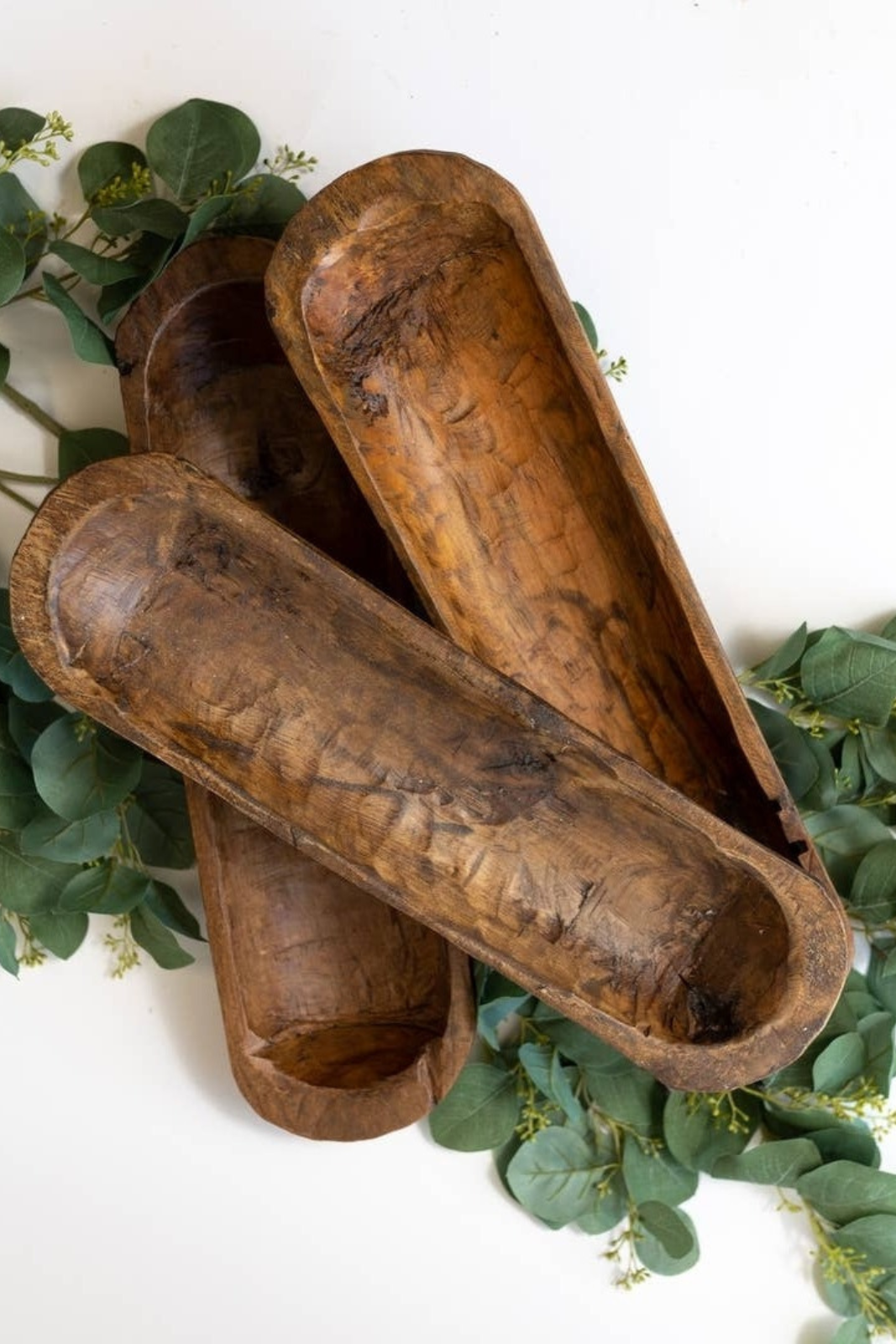 Artisan-Crafted Decorative Wood Bread Bowl: Rustic Elegance in Raw Wood